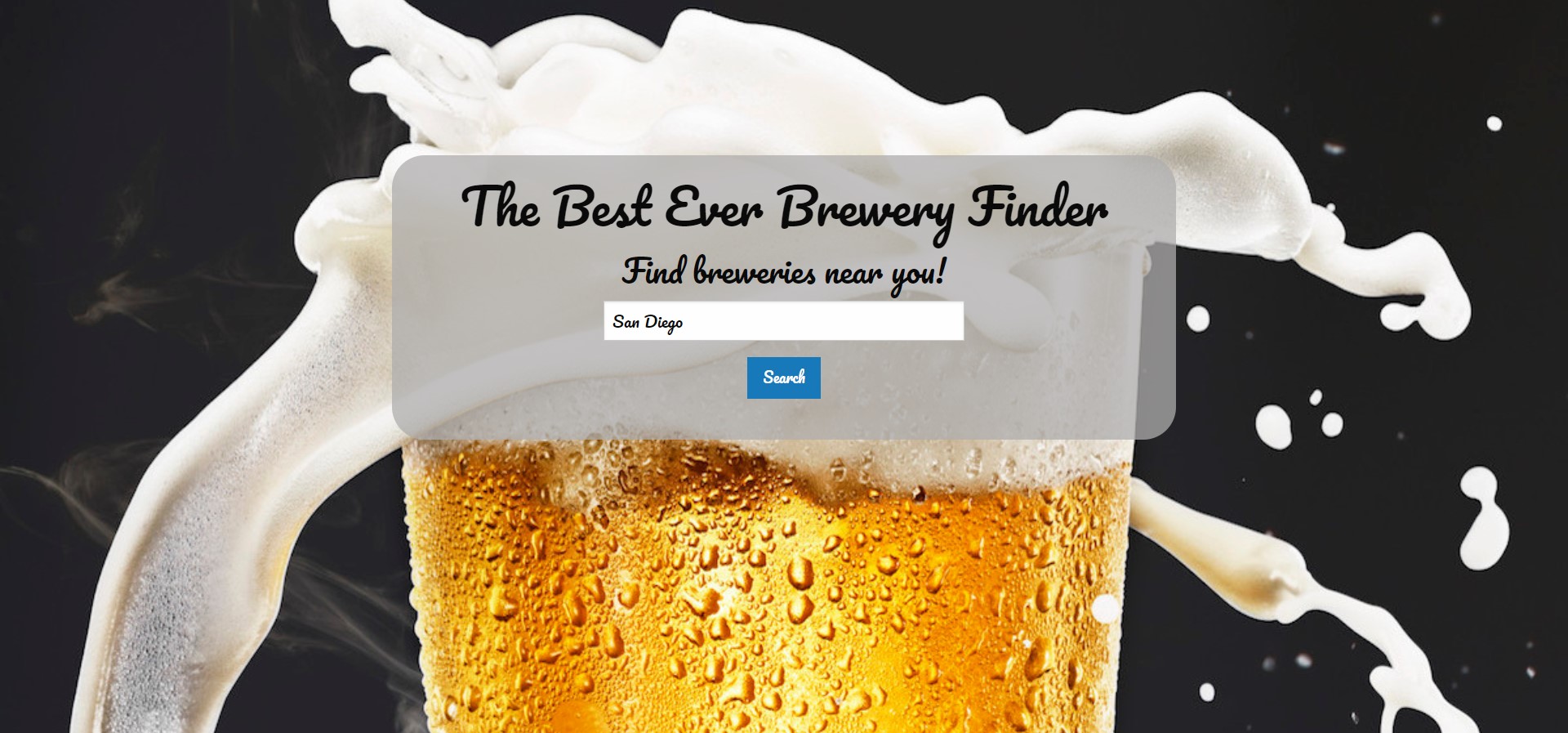 Image of Brewery Locator for Project 1
