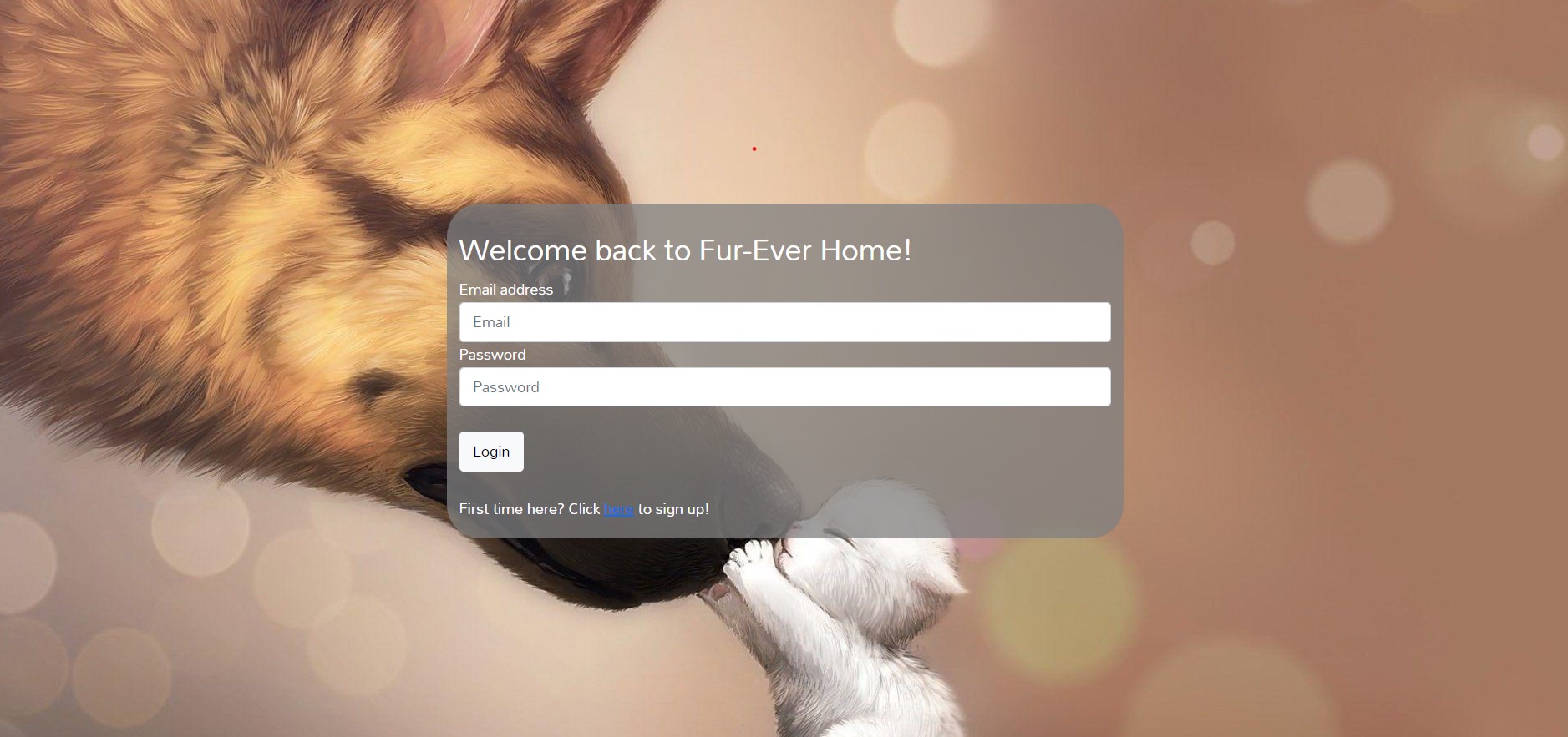 Image of Fur-Ever Home for Project 2