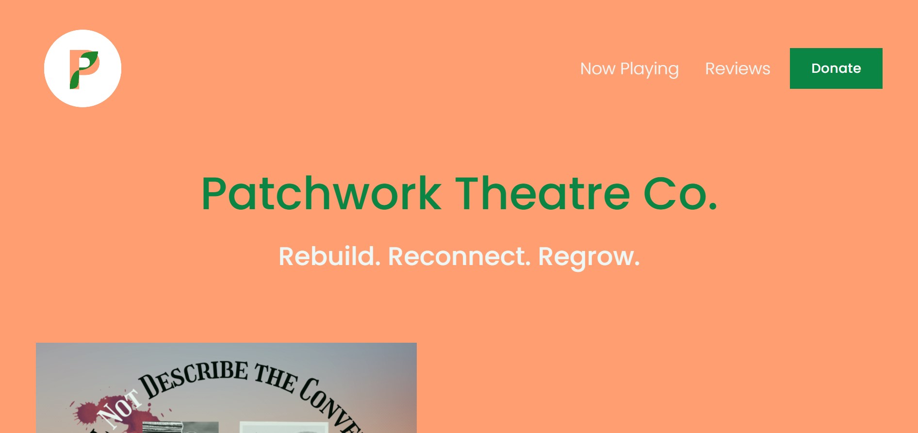 Image of the Patchwork Theatre Website